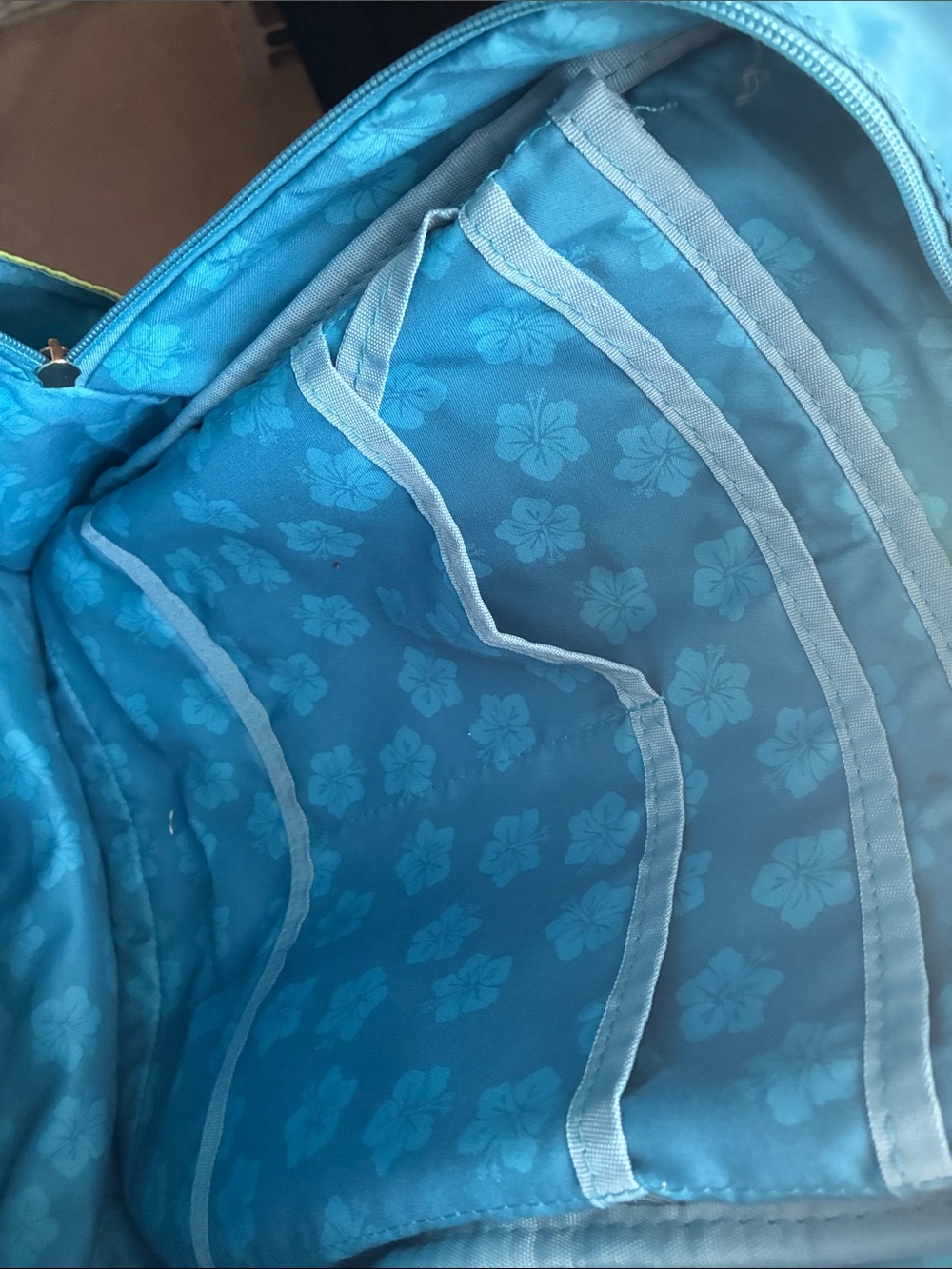 Stitch Kids Backpack in Blue, Green & Orange - Picture 5 of 5